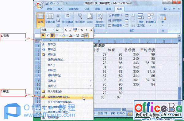 Excel 2007工作表的保护
