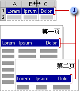 带打印标题的工作表