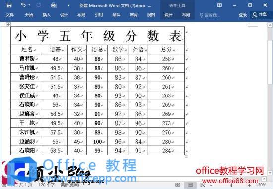 用Word2016让表格中的字符间距自适应单元格大小